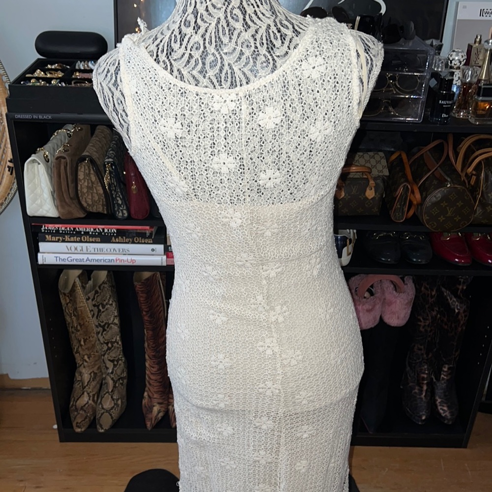 Chelsea & Violet cream lace maxi dress, size xs - Picture 8 of 11